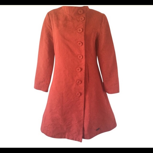 desigual red coat
